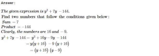 RS Aggarwal Solutions for Class 8 Maths Chapter 7–Factorisation Ex 7D Q18