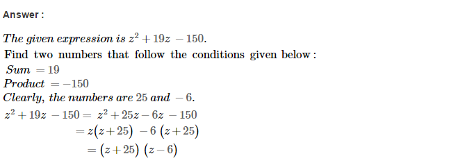 RS Aggarwal Solutions for Class 8 Maths Chapter 7–Factorisation Ex 7D Q19