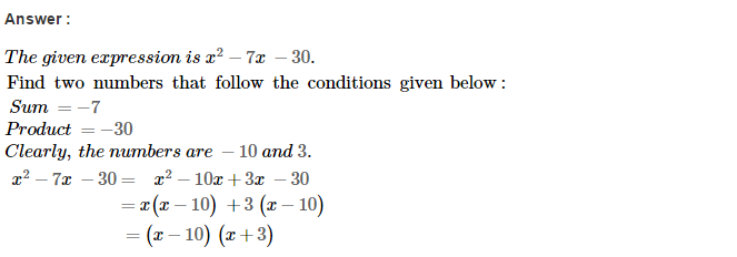 RS Aggarwal Solutions for Class 8 Maths Chapter 7–Factorisation Ex 7D Q23