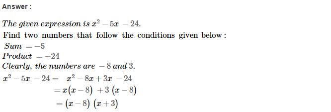 RS Aggarwal Solutions for Class 8 Maths Chapter 7–Factorisation Ex 7D Q25