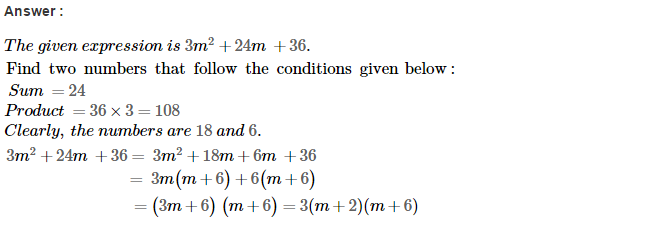 RS Aggarwal Solutions for Class 8 Maths Chapter 7–Factorisation Ex 7D Q39
