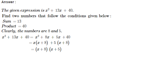RS Aggarwal Solutions for Class 8 Maths Chapter 7–Factorisation Ex 7D Q7