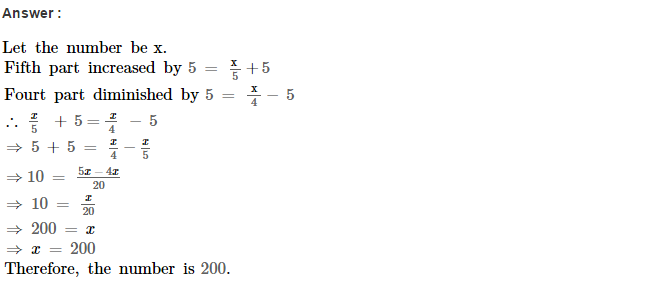 RS Aggarwal Solutions for Class 8 Maths Chapter 8–Linear Equations Ex 8B Q5