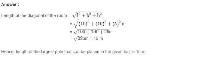 RS Aggarwal Solutions for Class 7 Maths Chapter 20–Mensuration Q9