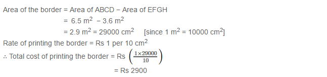 RS Aggarwal Solutions for Class 7 Maths Chapter 20–Mensuration Exercise 20B Q3
