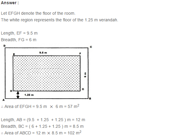 RS Aggarwal Solutions for Class 7 Maths Chapter 20–Mensuration Exercise 20B Q5
