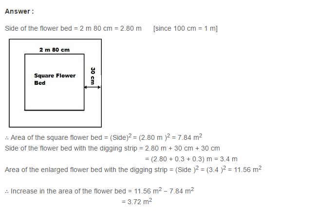 RS Aggarwal Solutions for Class 7 Maths Chapter 20–Mensuration Exercise 20B Q6