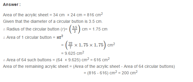 RS Aggarwal Solutions for Class 7 Maths Chapter 20–Mensuration Exercise 20F Q11