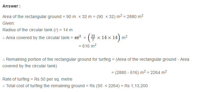 RS Aggarwal Solutions for Class 7 Maths Chapter 20–Mensuration Exercise 20F Q12
