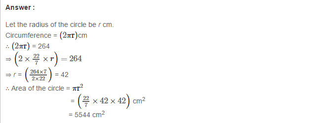 RS Aggarwal Solutions for Class 7 Maths Chapter 20–Mensuration Exercise 20F Q3
