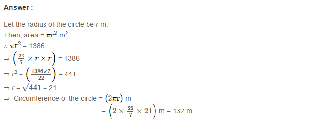 RS Aggarwal Solutions for Class 7 Maths Chapter 20–Mensuration Exercise 20F Q6