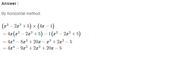 RS Aggarwal Solutions for Class 8 Maths Chapter 6–Operations on Algebraic Expressions Ex 6B Q19