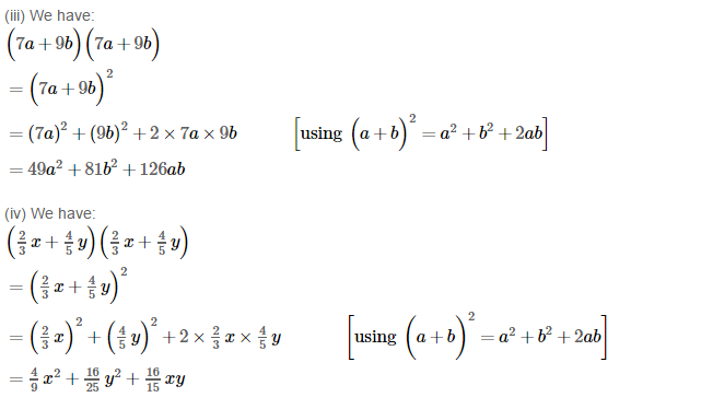 RS Aggarwal Solutions for Class 8 Maths Chapter 6–Operations on Algebraic Expressions Ex 6D Q1