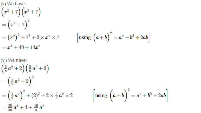 RS Aggarwal Solutions for Class 8 Maths Chapter 6–Operations on Algebraic Expressions Ex 6D Q1