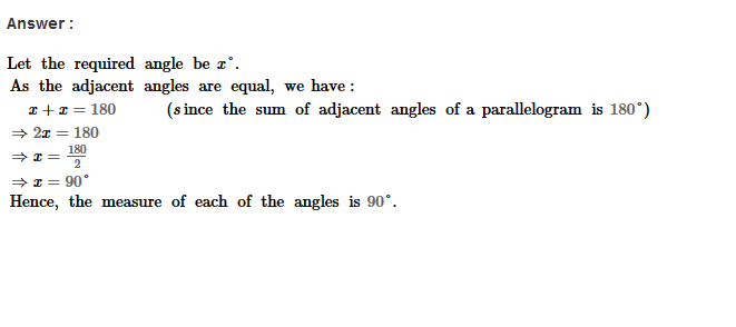 RS Aggarwal Solutions for Class 8 Maths Chapter 16–Parallelograms Exercise 16A Q2
