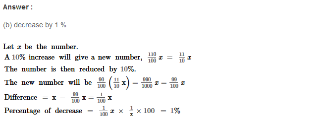 RS Aggarwal Solutions for Class 8 Maths Chapter 9–Percentage Ex 9B Q12