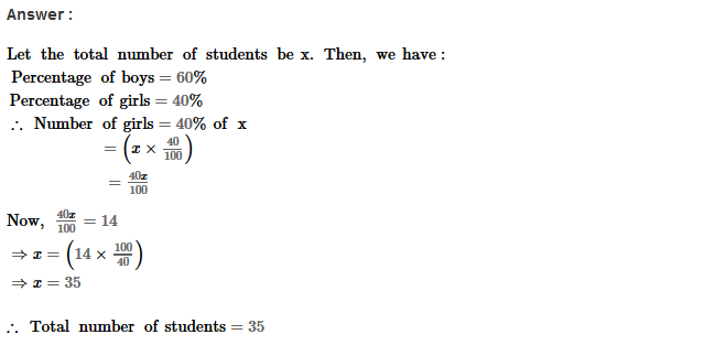 RS Aggarwal Solutions for Class 8 Maths Chapter 9–Percentage Ex 9C Q5