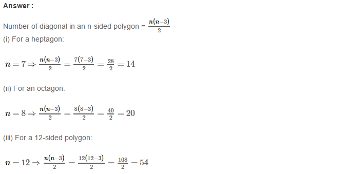 RS Aggarwal Solutions for Class 8 Maths Chapter 14–Polygons Ex 14A Q6