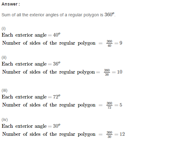 RS Aggarwal Solutions for Class 8 Maths Chapter 14–Polygons Ex 14A Q7