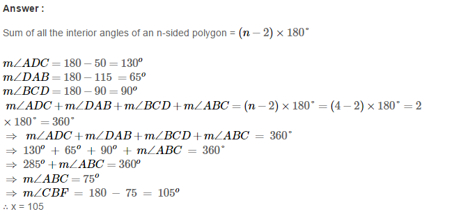 RS Aggarwal Solutions for Class 8 Maths Chapter 14–Polygons Ex 14A Q8