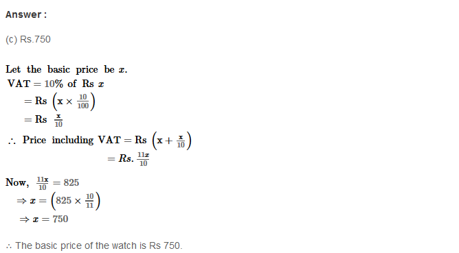 RS Aggarwal Solutions for Class 8 Maths Chapter 10–Profit and Loss Ex 10D Q21