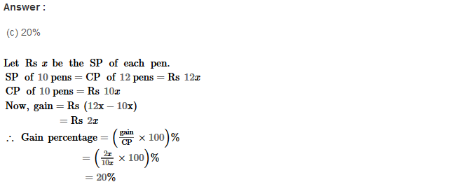 RS Aggarwal Solutions for Class 8 Maths Chapter 10–Profit and Loss Ex 10D Q7