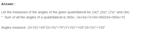 RS Aggarwal Solutions for Class 8 Maths Chapter 15–Quadrilaterals Q5