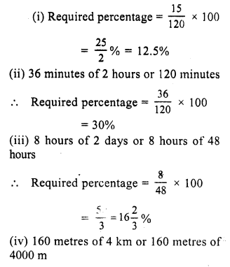 RS Aggarwal Solutions for Class 7 Maths Chapter 10–Percentage Ex 10A Question 16