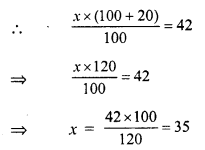 RS Aggarwal Solutions for Class 7 Maths Chapter 10–Percentage Ex 10B Question 7