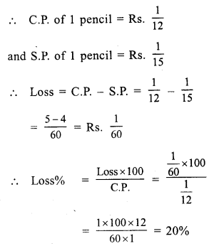 RS Aggarwal Solutions for Class 7 Maths Chapter 11–Profit and Loss Ex 11B Question 7