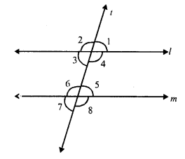 RS Aggarwal Solutions for Class 7 Maths Chapter 14–Properties of Parallel Lines Question 1
