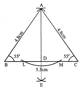 RS Aggarwal Solutions for Class 7 Maths Chapter 17–Constructions Ex 17B Question 4