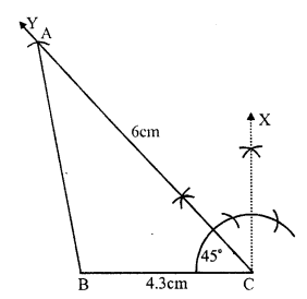 RS Aggarwal Solutions for Class 7 Maths Chapter 17–Constructions Ex 17B Question 6