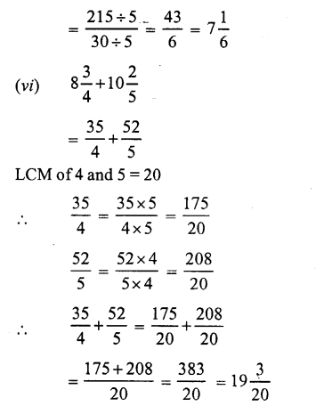 RS Aggarwal Solutions for Class 7 Maths Chapter 2–Fractions Ex 2A Question 5