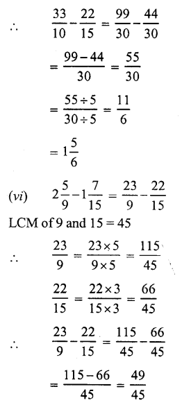 RS Aggarwal Solutions for Class 7 Maths Chapter 2–Fractions Ex 2A Question 6