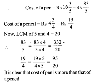 RS Aggarwal Solutions for Class 7 Maths Chapter 2–Fractions Ex 2A Question 16