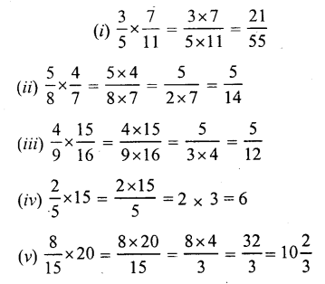 RS Aggarwal Solutions for Class 7 Maths Chapter 2–Fractions Ex 2B Question 1