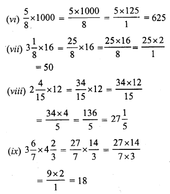 RS Aggarwal Solutions for Class 7 Maths Chapter 2–Fractions Ex 2B Question 1