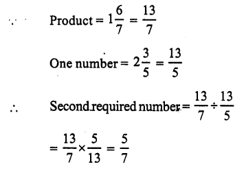 RS Aggarwal Solutions for Class 7 Maths Chapter 2–Fractions Ex 2D Question 10