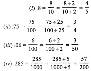 RS Aggarwal Solutions for Class 7 Maths Chapter 3–Decimals Ex 3A Question 1