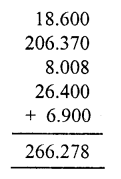RS Aggarwal Solutions for Class 7 Maths Chapter 3–Decimals Ex 3B Question 2