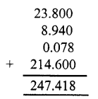 RS Aggarwal Solutions for Class 7 Maths Chapter 3–Decimals Ex 3B Question 6