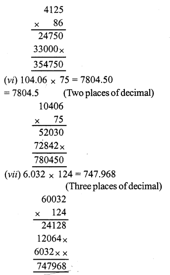 RS Aggarwal Solutions for Class 7 Maths Chapter 3–Decimals Ex 3C Question 4