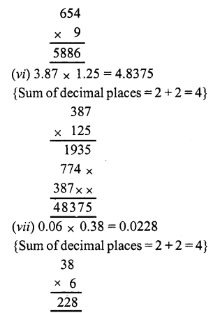 RS Aggarwal Solutions for Class 7 Maths Chapter 3–Decimals Ex 3C Question 5