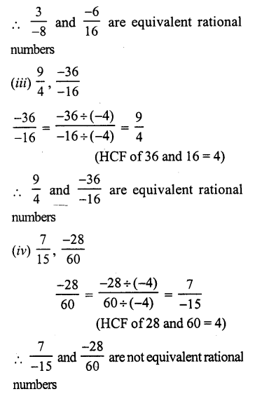 RS Aggarwal Solutions for Class 7 Maths Chapter 4–Rational Numbers Ex 4A Question 19