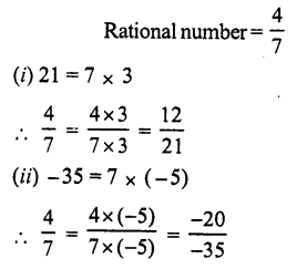 RS Aggarwal Solutions for Class 7 Maths Chapter 4–Rational Numbers Ex 4A Question 10