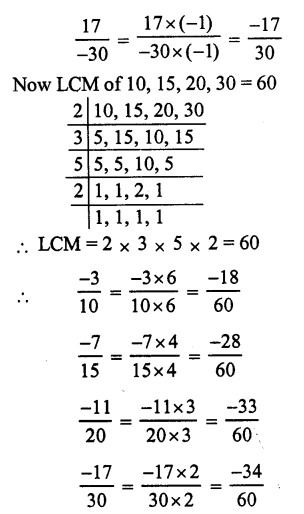 RS Aggarwal Solutions for Class 7 Maths Chapter 4–Rational Numbers Ex 4B Question 5