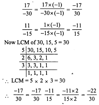RS Aggarwal Solutions for Class 7 Maths Chapter 4–Rational Numbers Ex 4B Question 6