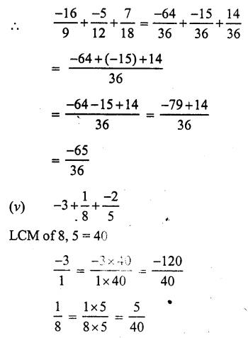 RS Aggarwal Solutions for Class 7 Maths Chapter 4–Rational Numbers Ex 4C Question 3