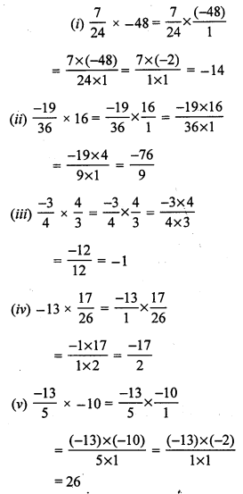 RS Aggarwal Solutions for Class 7 Maths Chapter 4–Rational Numbers Ex 4E Question 3